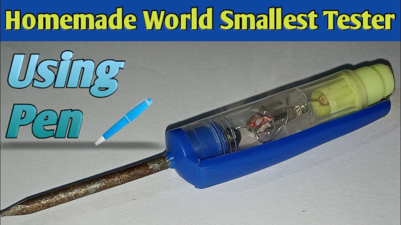 How to make a 220v Electricity Tester || Homemade Diy Tester using Pen
