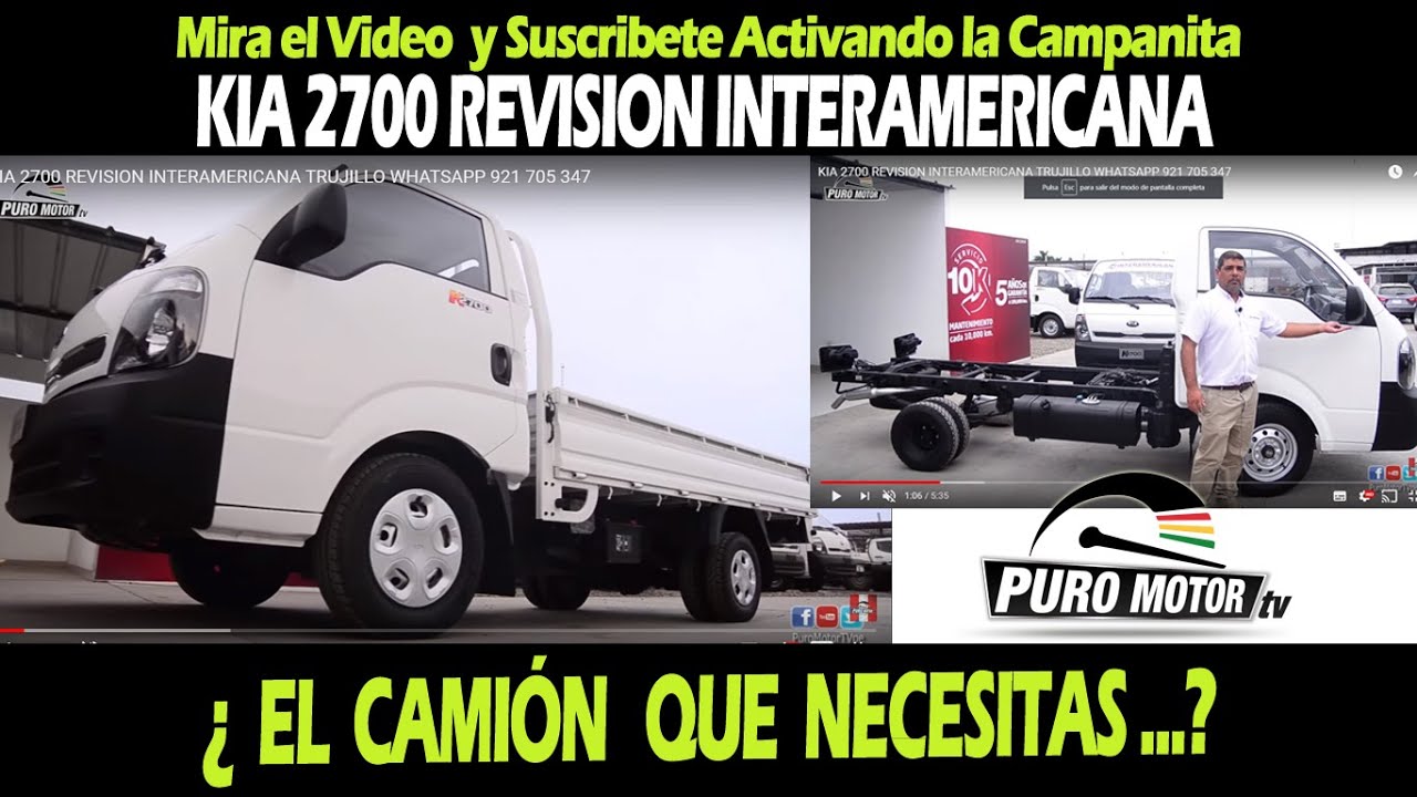 KIA 2700 REVISION INTERAMERICANA TRUJILLO  WHATSAPP 921 705 347