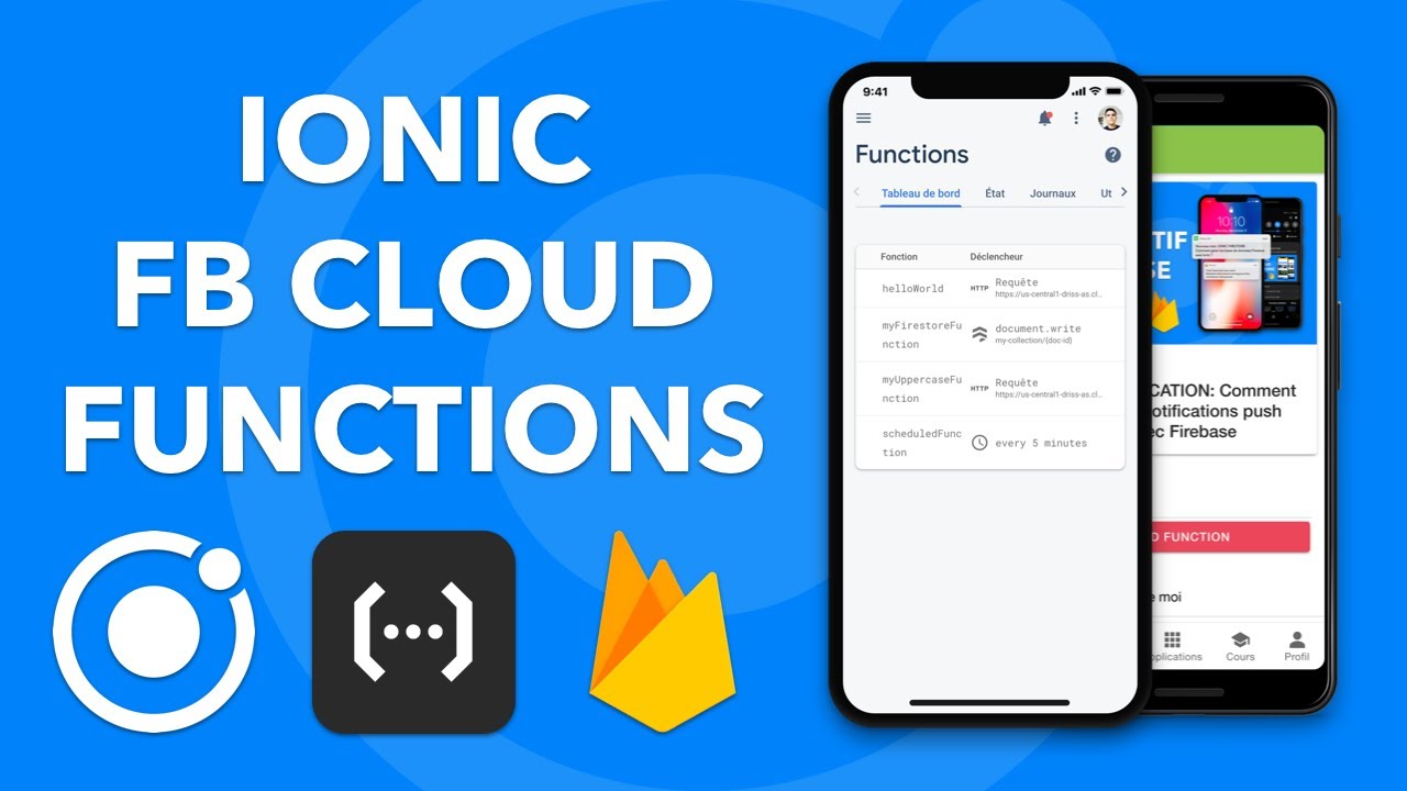 IONIC CLOUD FUNCTIONS: Utiliser le service Firebase Cloud Functions dans Ionic