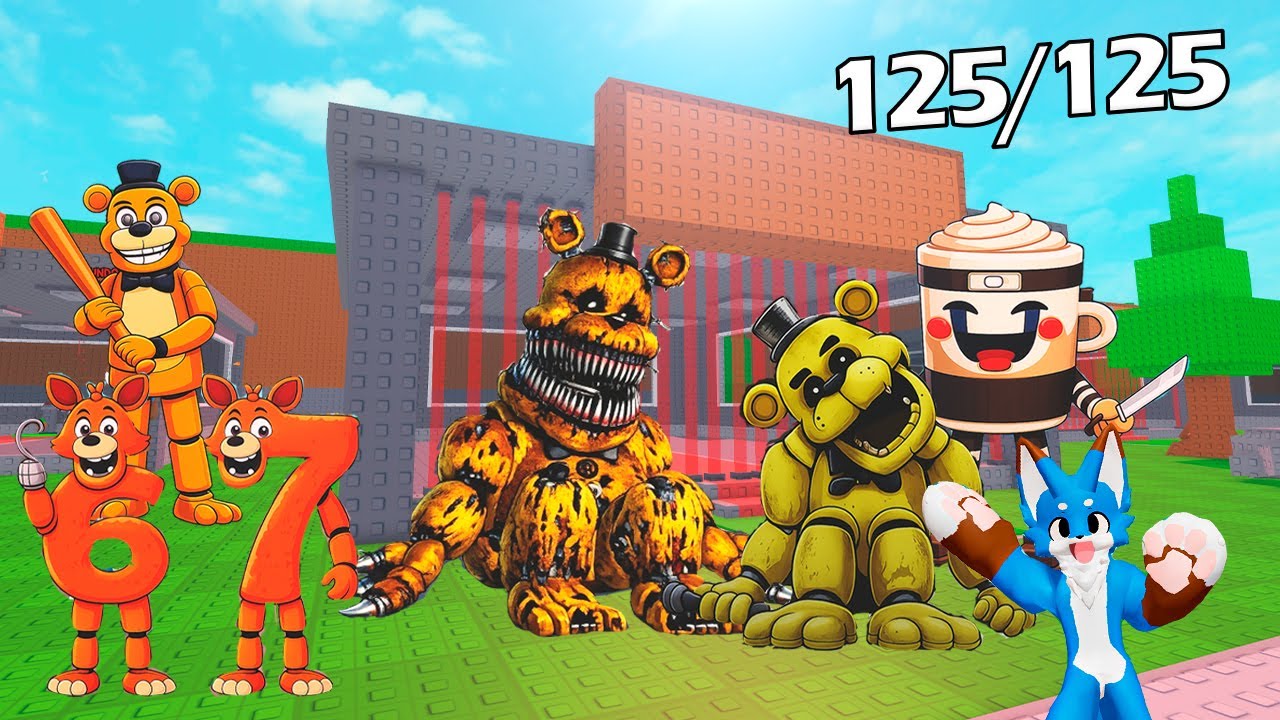 CONSEGUÍ TODOS LOS 125 PERSONAJES MÁS RAROS DE FNAF En  FIND THE FNAF  125 🙀 Roblox