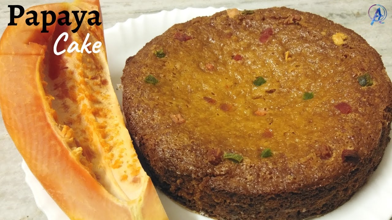 Homemade Papaya Cake Without Oven | Eggless & Without Oven | Papaya Cake Recipe
