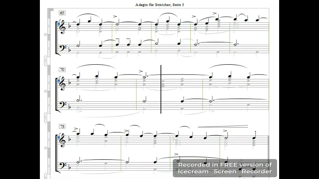 Adagio for Strings (Adagio für Streicher), Op. 34 [NEW VERSION]