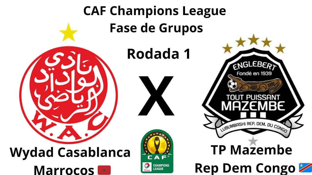 CAF Champions League T36 Fase de Grupos R1 Wydad Casablanca MAR x TP Mazembe DCO