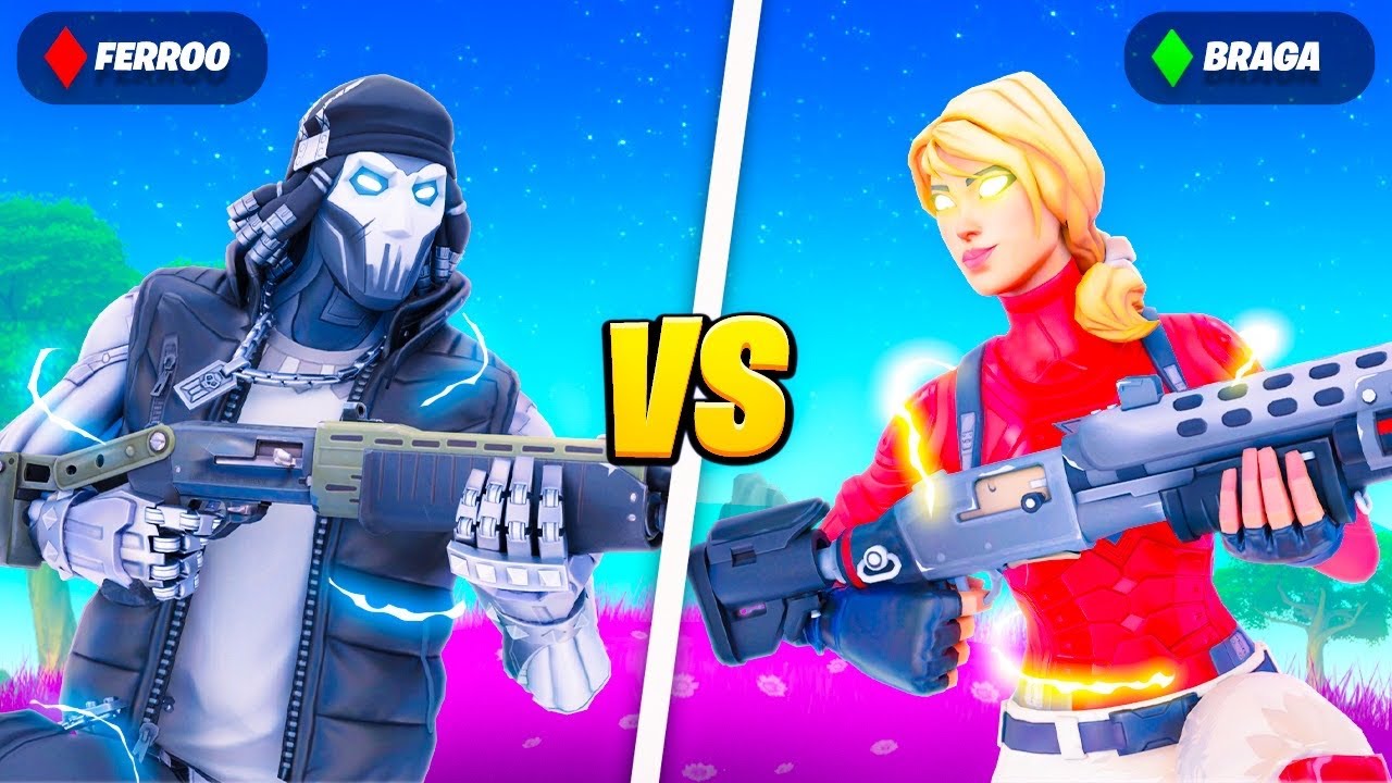 DISTRUGGO BRAGA IN 1V1 E LO FACCIO SCLERARE!! Fortnite ITA