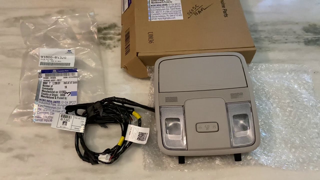 Creta 2021 Sunglass holder , extension wire , Roof lamp | Hyundai genuine | Creta 2020 parts Creta