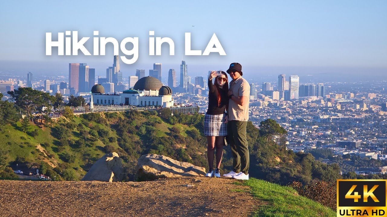 Climbing to the Peak of Griffith Park Observatory Trail | Griffith Observatory | 4K