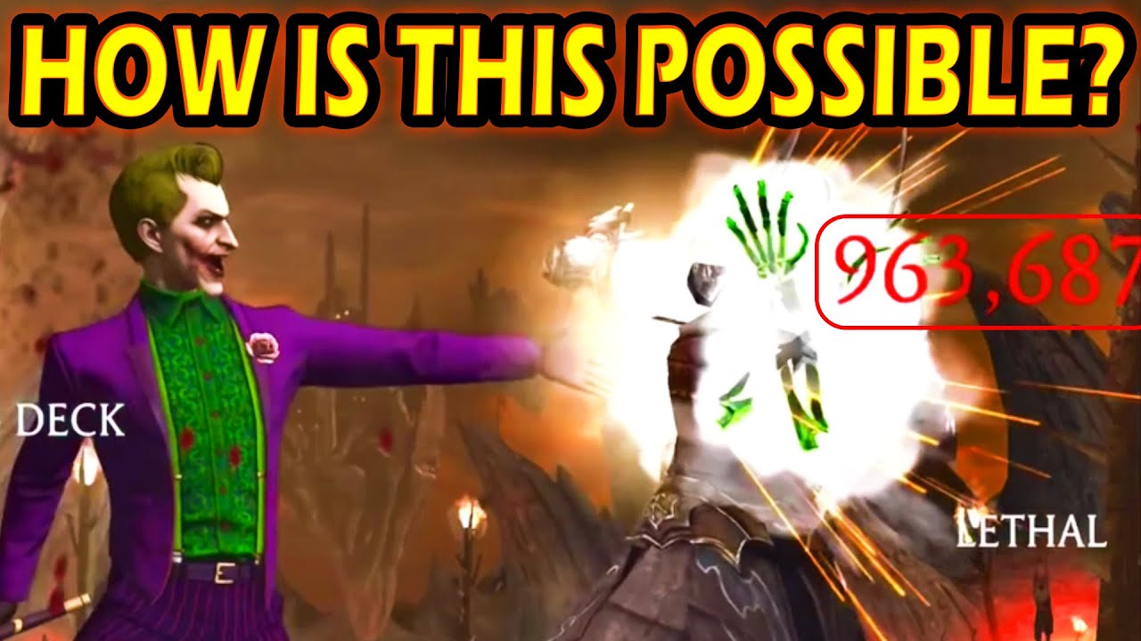 MK Mobile. Joker 1M Damage Card Throw. This is INSANE!