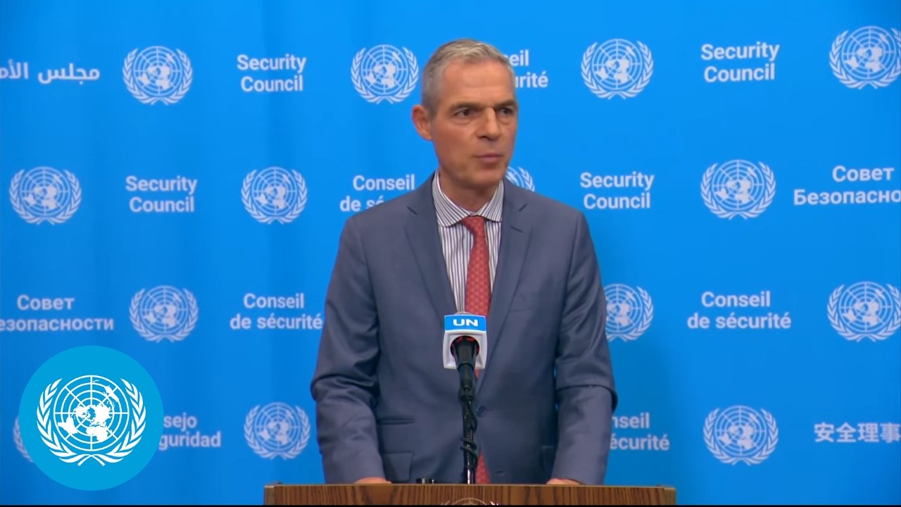 Election of the next UN Chief - Security Council President's Stakeout | United Nations