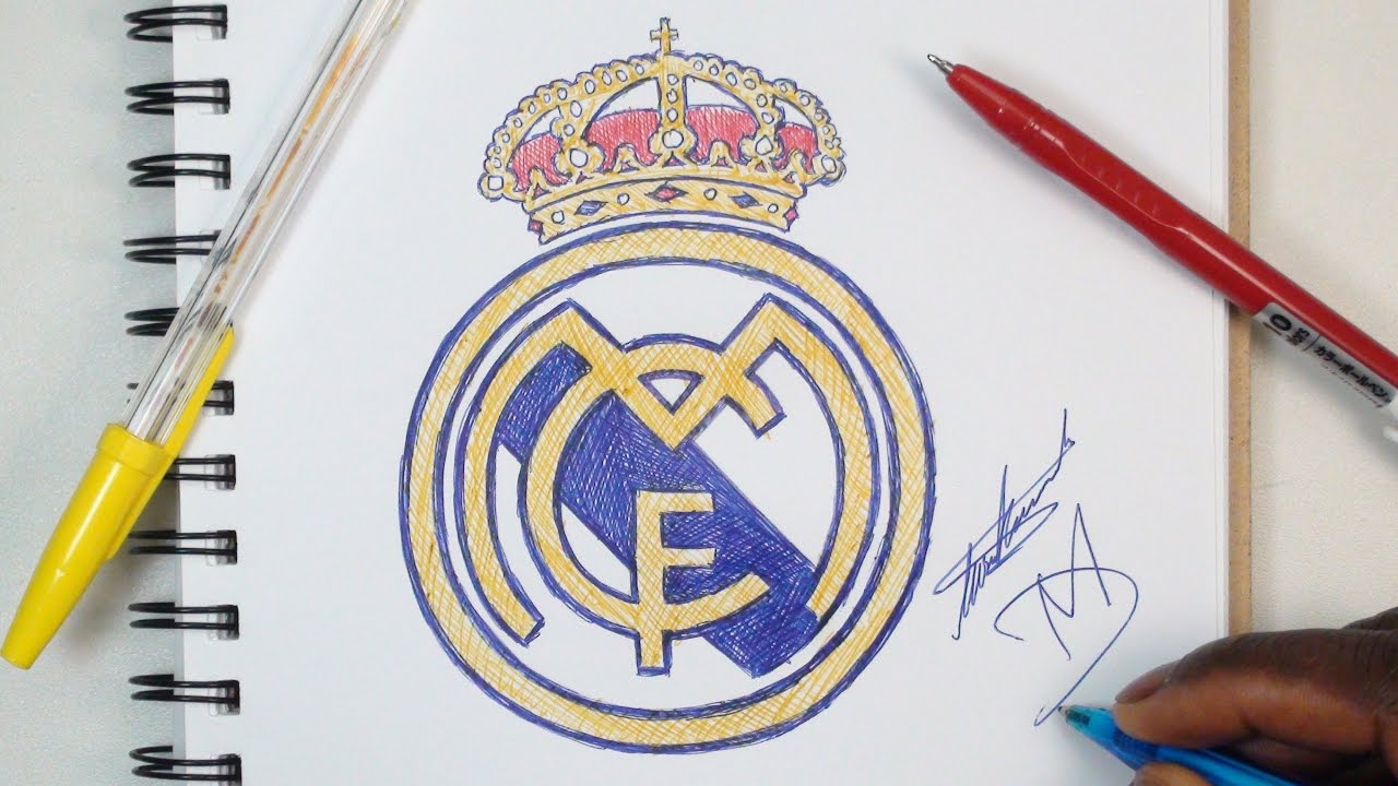 How To Draw The Real Madrid Logo | DeMoose Art
