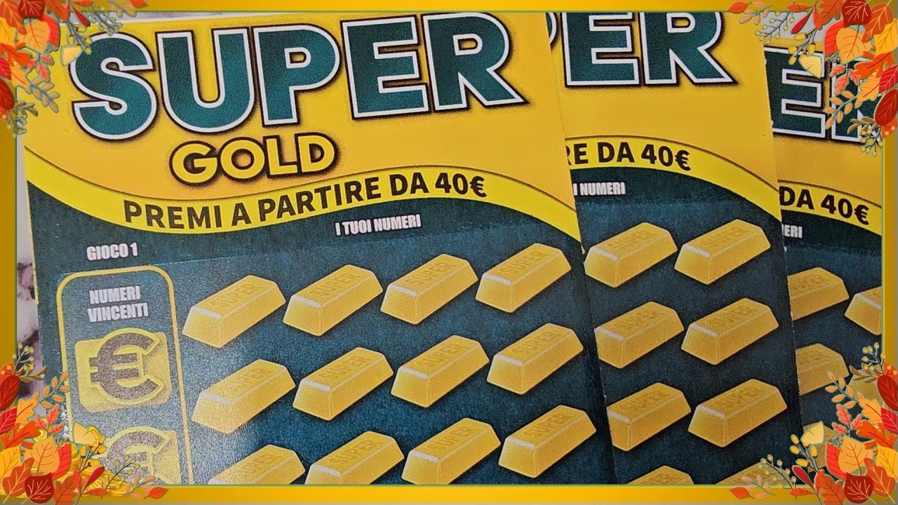 Gratta e Vinci Super Gold PACCO INTERO favoloso!