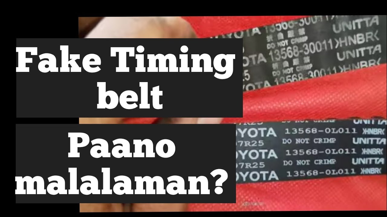 FAKE TIMING BELT vs ORIGINAL TIMING BELT. Paano malalaman Hilux fortuner innova HiAce? at magkano?