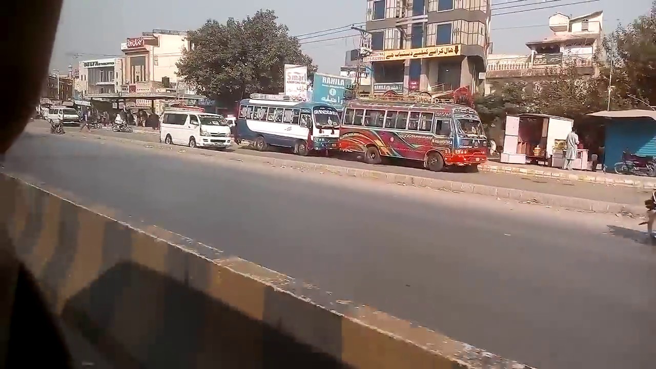 Kharian City Main Bus Stop on GT Road