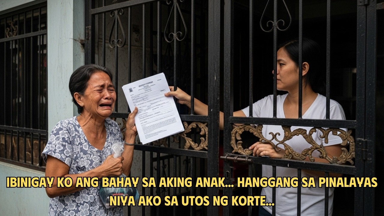 Ibinigay ko ang bahay sa aking anak... hanggang sa pinalayas niya ako sa utos ng korte...