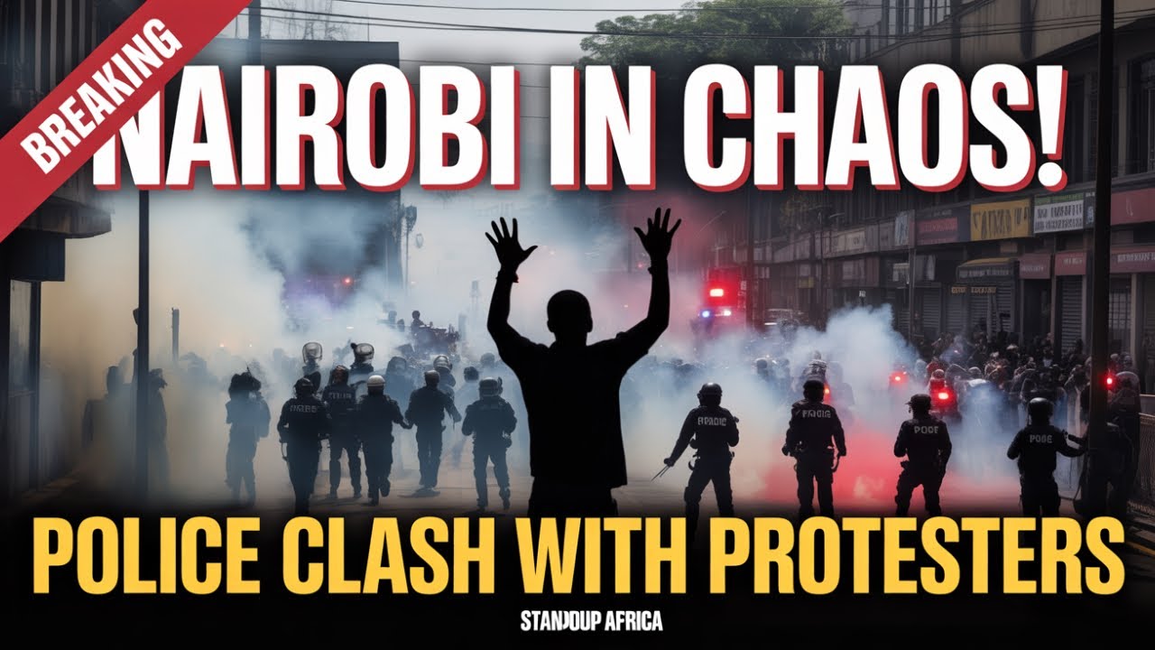 BREAKING: KENYA POLICE CLASH WITH PROTESTERS IN NAIROBI