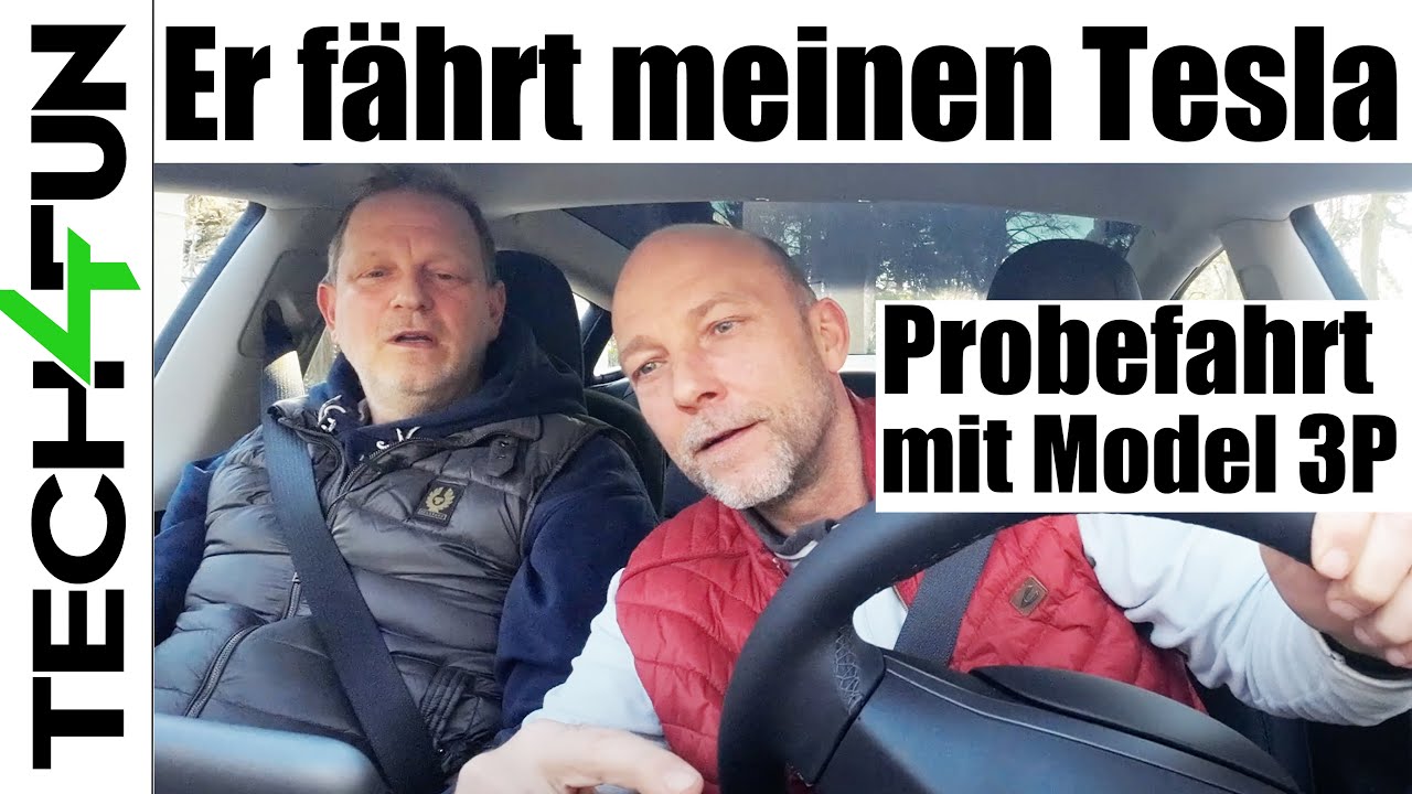 Er fährt das erste Mal Tesla | Kommt mein Nachbar mit dem Model 3 klar?