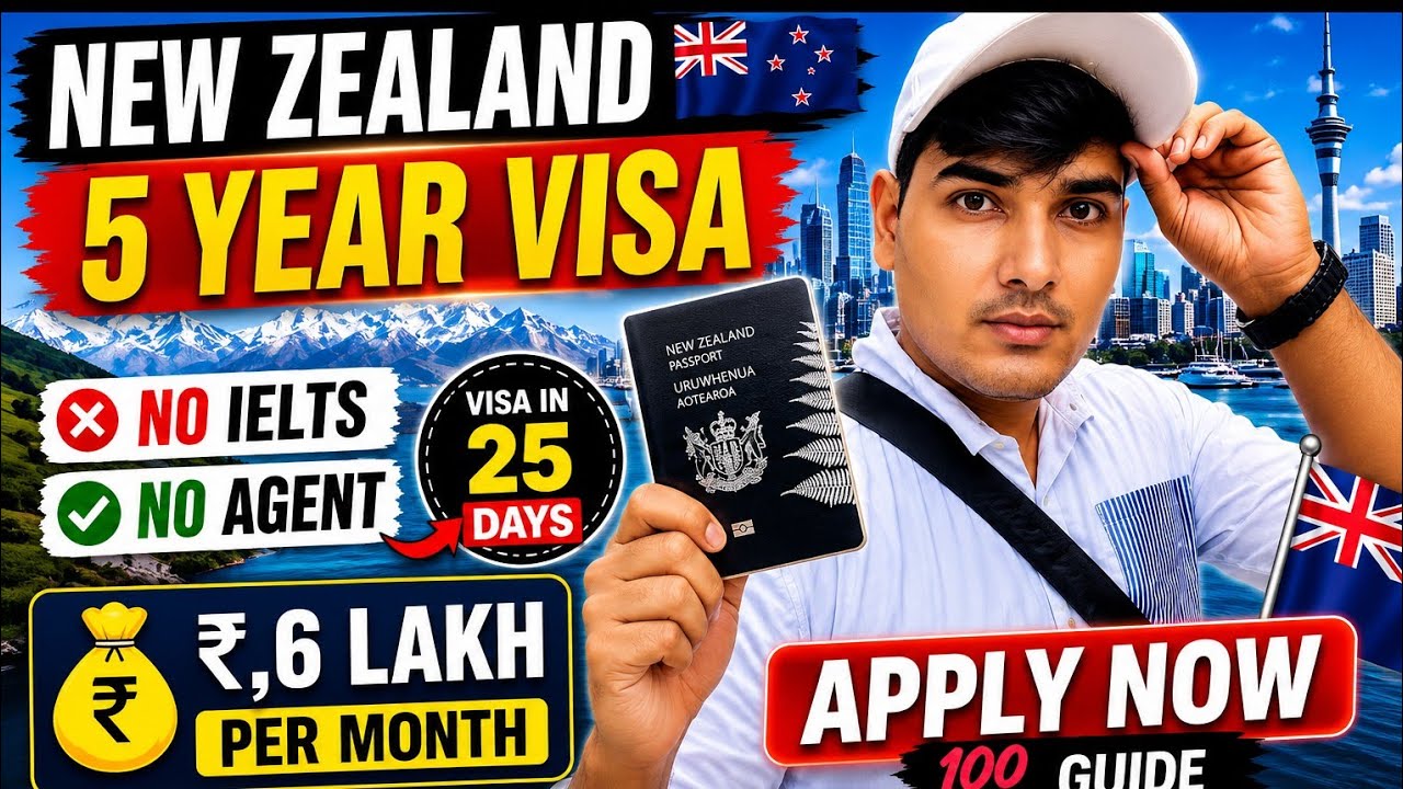 🇳🇿 New Zealand Jobs 2026 | 🔥 Salary upto ₹6 LAKH / No IELTS No agent Apply Now 