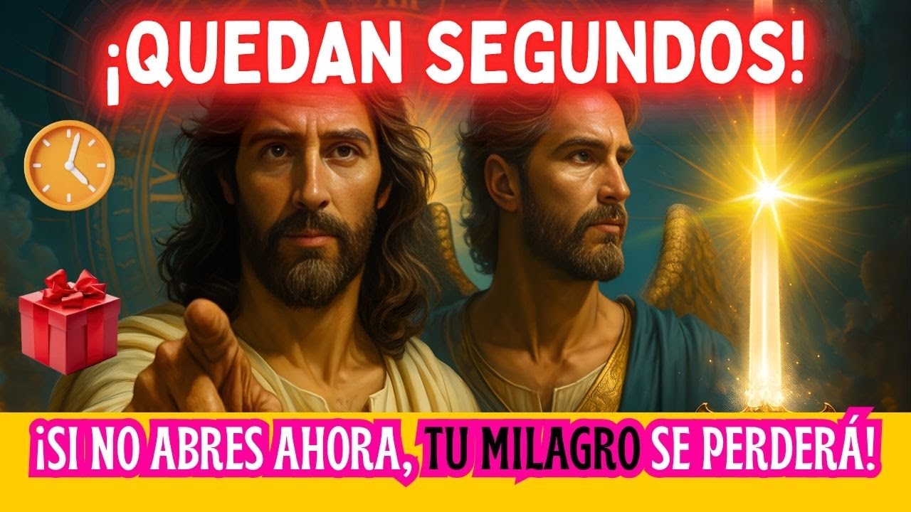 ¡QUEDAN SEGUNDOS! ¡SI NO ABRES AHORA, TU MILAGRO SE PERDERÁ!