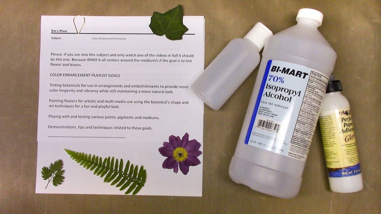 Formulas | Color Enhancing Pressed Flowers and Leaves | Tinting Botanicals | Playlist Info