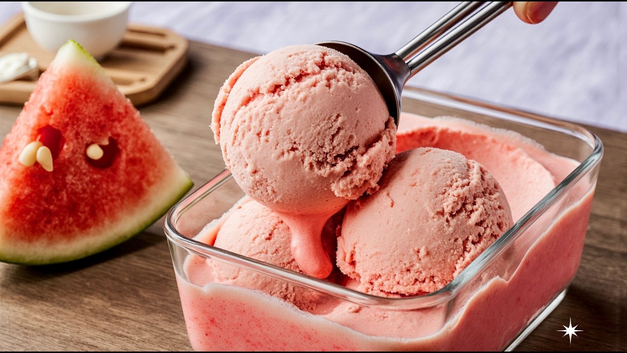 Kondensmilch mit Wassermelone! Ich kaufe NIE wieder Eis! 🤯 Nur 3 Zutaten & kein Rahm!