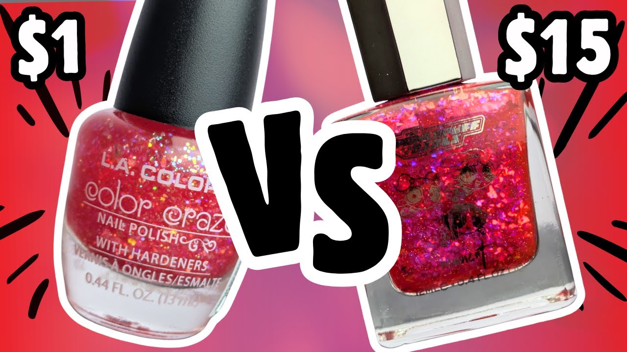 Swatching $1 vs $15 Nail Polish, Is There A Difference?