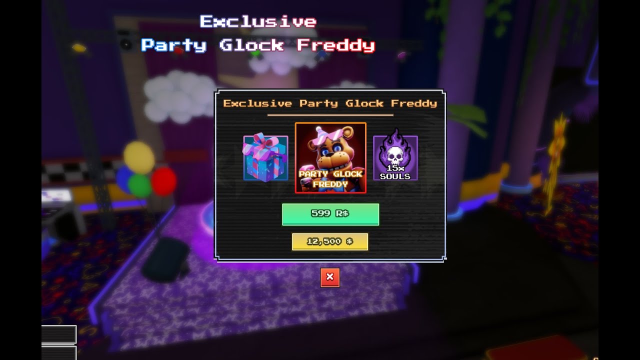 IS THE NEW PARTY GLOCK FREDDY WORTH THE ROBUX??! (FNTD 2)