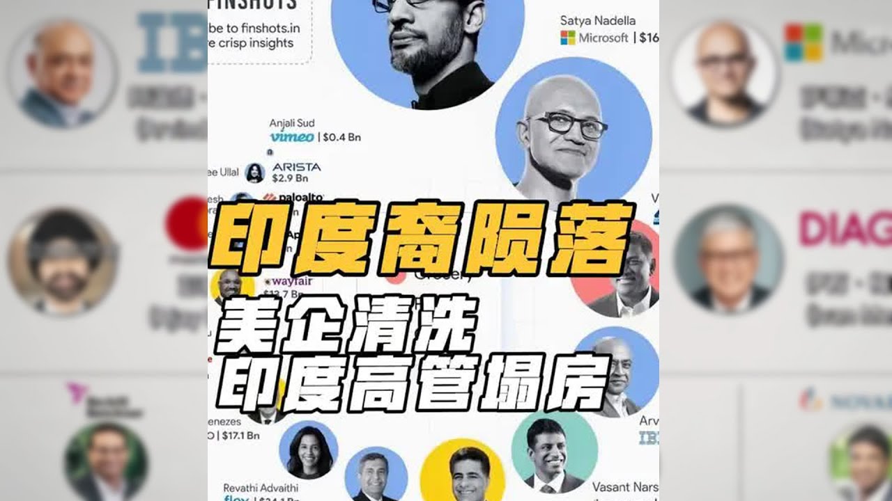 职场大戏，印度裔高管CEO相继陨落，美国企业清洗继续中&hellip;