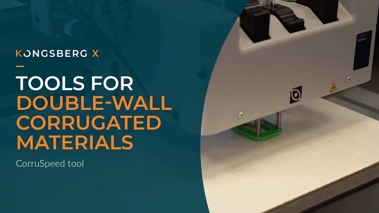 Tooling for Kongsberg X: cutting double-wall corrugated materials with the CorruSpeed tool