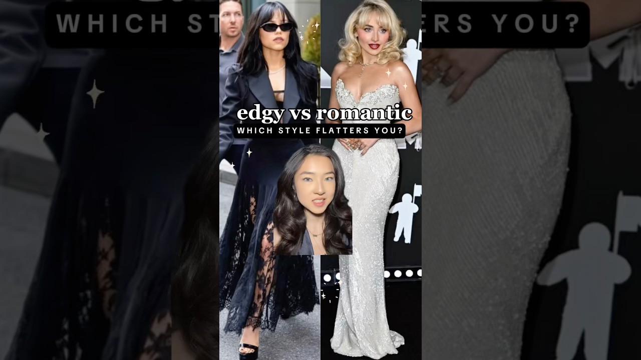 Edgy vs romantic 🖤🌹which do you suit better? #styletips #styleguide #styleinspo #fashion #outfit