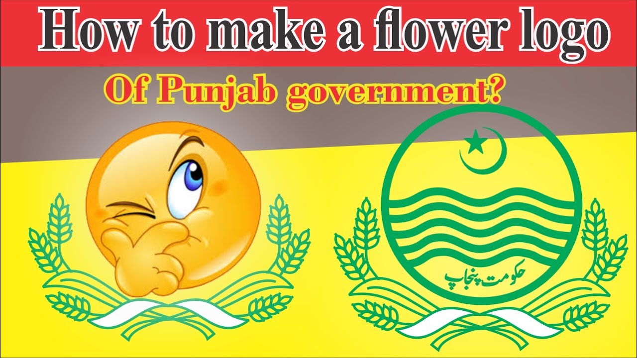 How to make a flower logo of Punjab government logo in corel draw x8