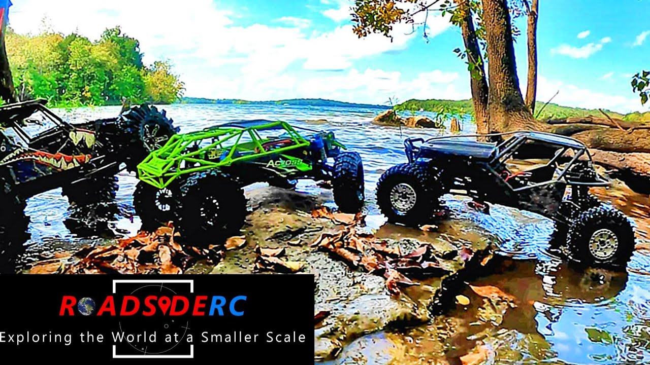 Axial Wraith, SCX10ii, & Junkyard Mutt Trail RC Crawling.  Dirt, Water, Rocks!