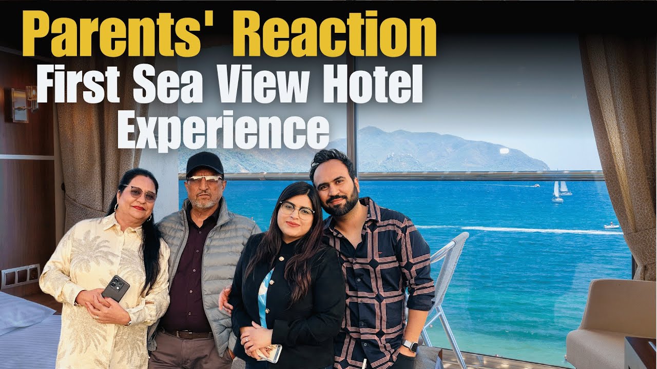Parents' FIRST Ever Sea View Room | Emotional & Unforgettable | Indian Youtuber In England