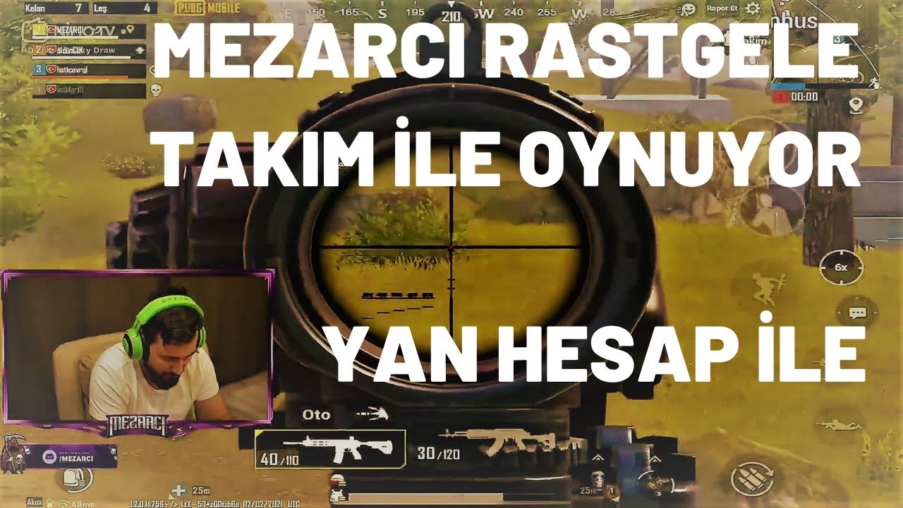 MEZARCI RASTGELE TAKIM İLE OYNUYOR / PUBG MOBİLE
