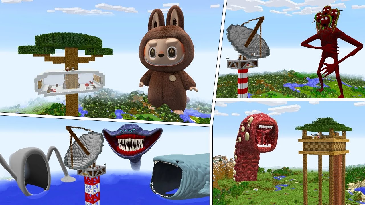 COMPILATION OF BEST SHIN GIANT MONSTERS in Minecraft Part 2 - Gameplay