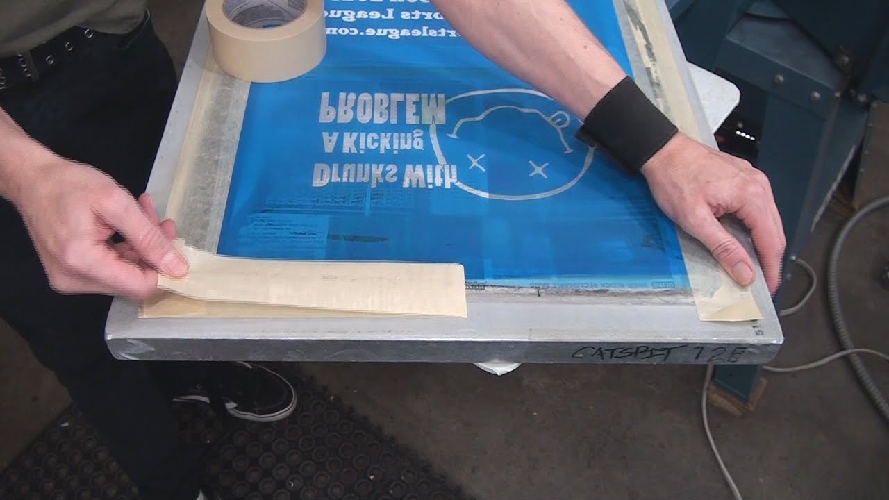 How To Screen Print T-Shirts: Masking Tape Tips