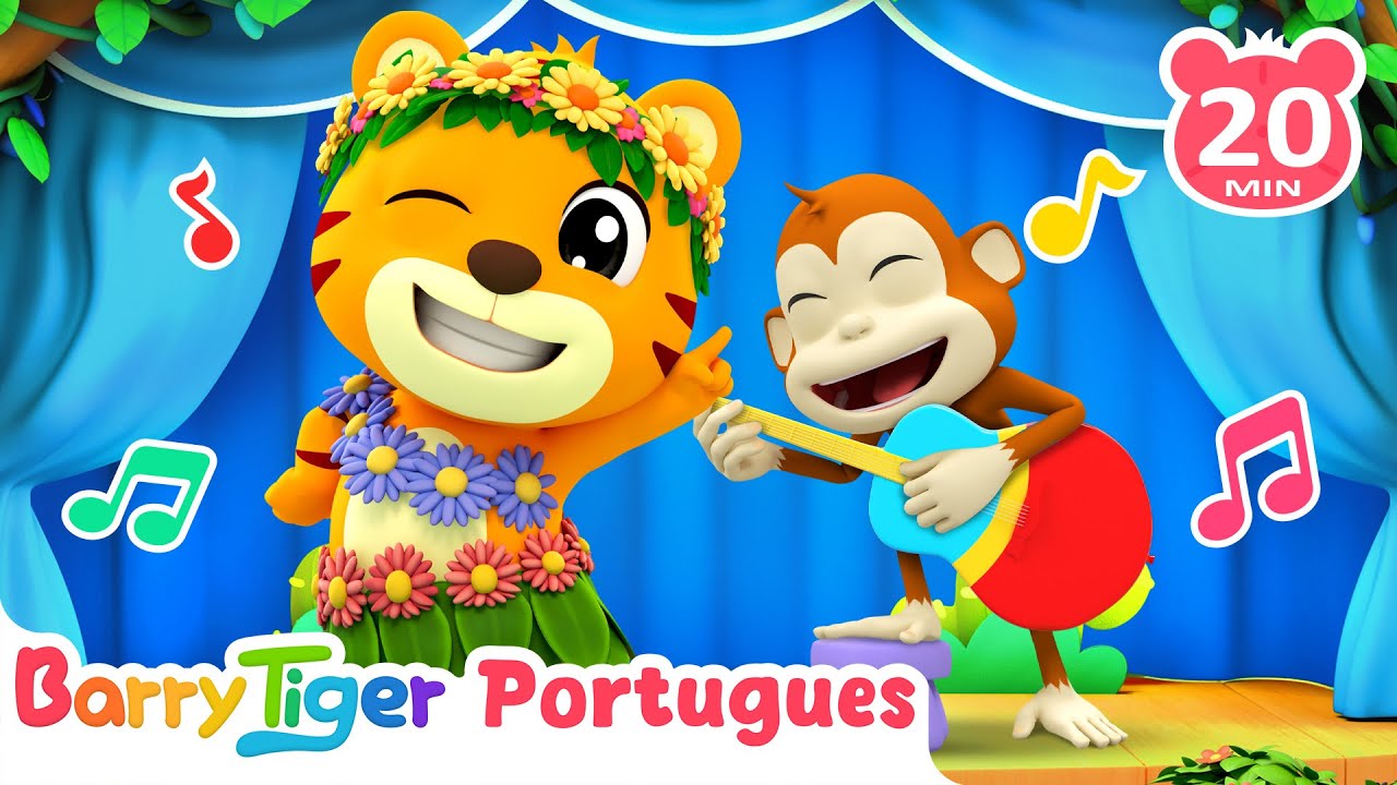 🐘🎭 Teatro da Selva! 🎶 Animais Divertidos com BarryTiger | Canções Infantis | LEFUN Kids TV