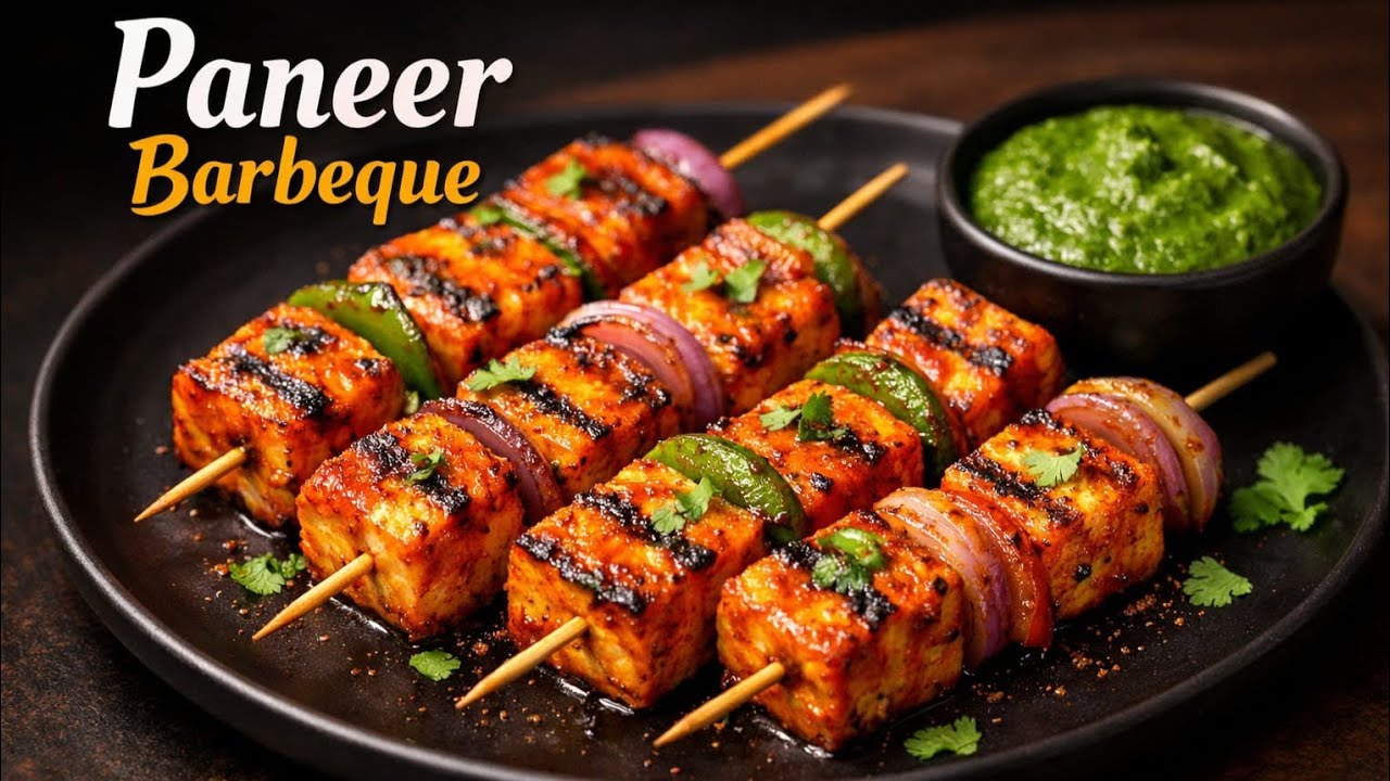 घर पर तवे में बनाएं तंदूरी पनीर टिक्का🔥|Restaurant Style Paneer Tikka Recipe Bijal's kitchen 💖