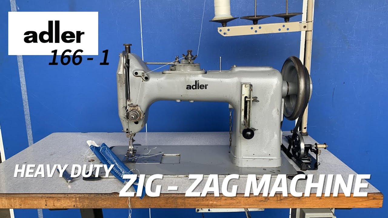 Adler 166-1 heavy duty barrel - shuttle zig - zag sewing machine