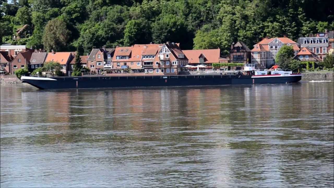Hochwasser von Dresden 2013 kommt nach Lauenburg Luftaufnahmen Elbe Flut