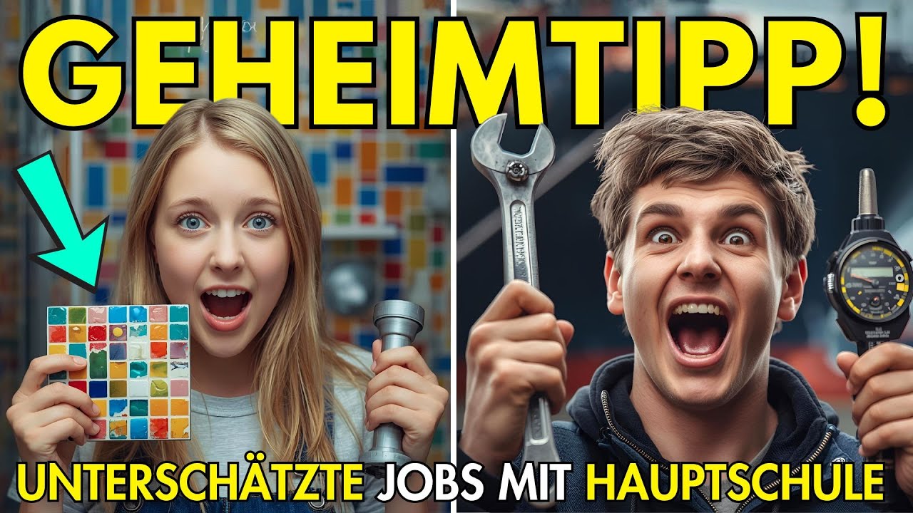 7 Ausbildungsberufe mit Hauptschule, die EXTREM unterschätzt sind