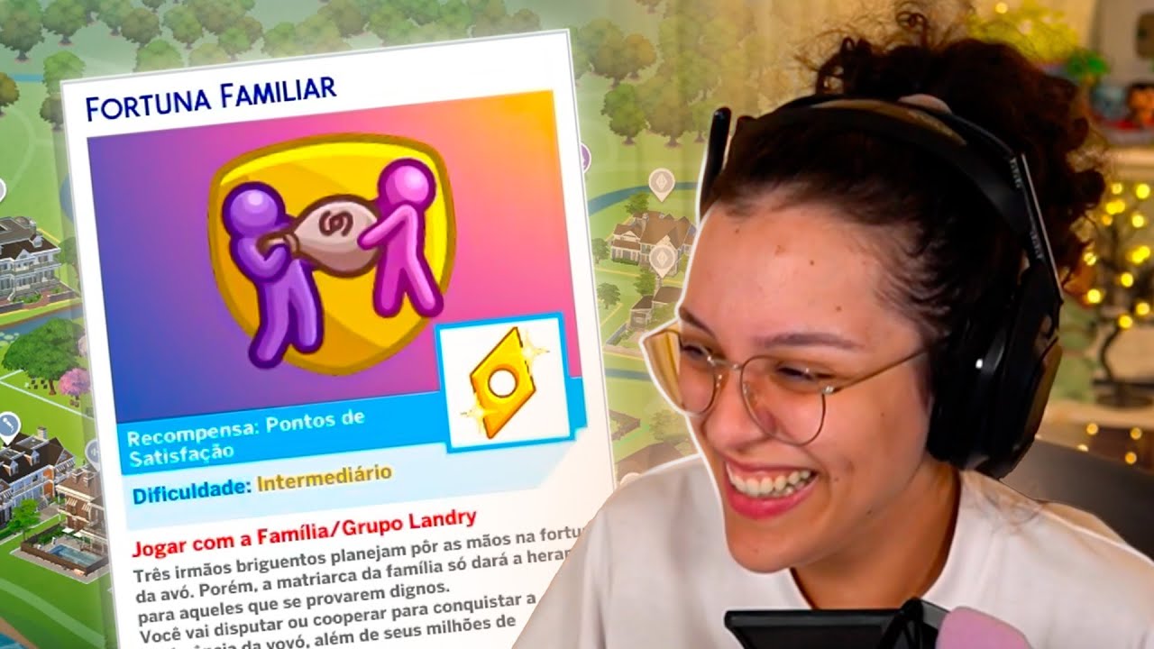 Maethe jogando cenário: Fortuna Familiar - The Sims 4