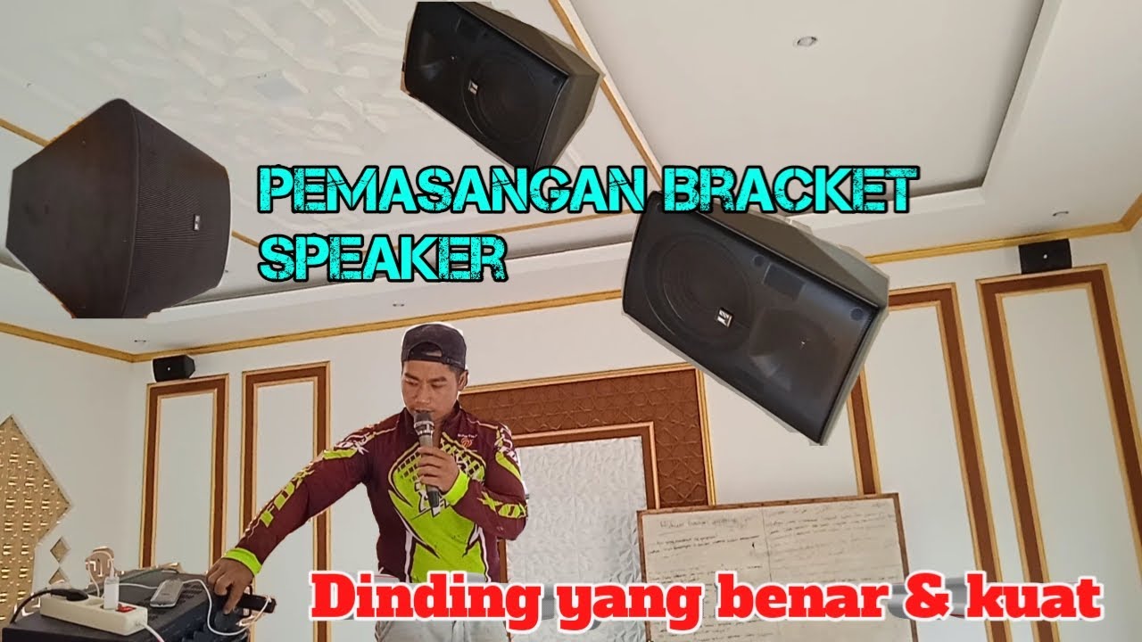 Tutorial pemasangan bracket speaker dinding yang kuat