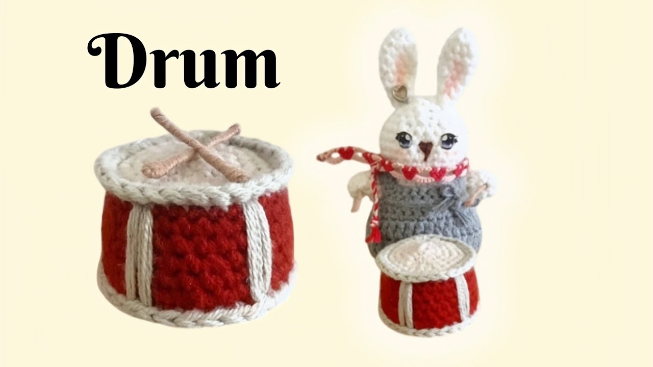 Crochet Drum | Handmade Musical Instrument | LovelyJovelle