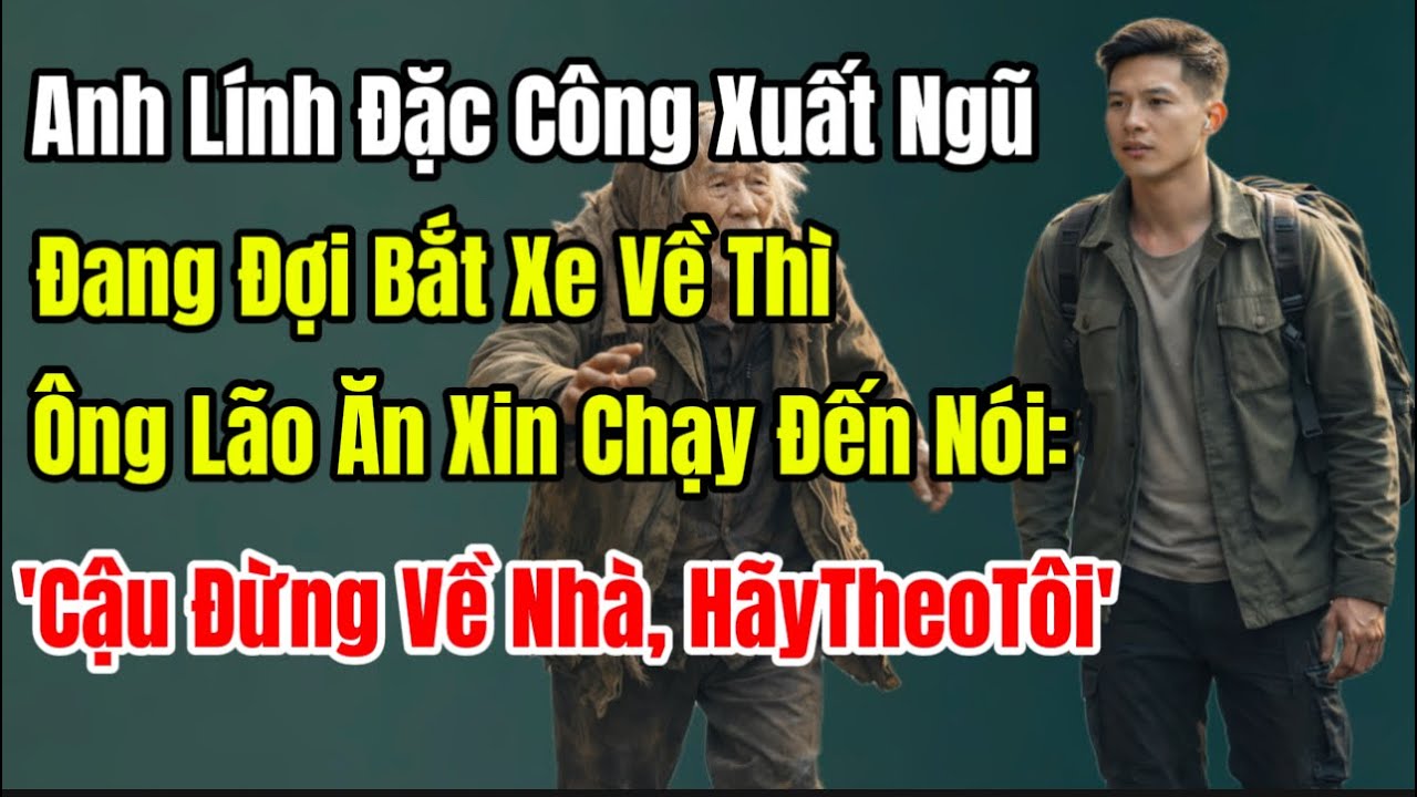 Anh Lính Xuất Ngũ,Đang Đợi Bắt Xe Về Thì Ông Lão Ăn Xin Chạy Đến Nói: 'Cậu Đừng Về Nhà, HãyTheoTôi'