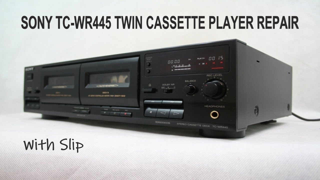 Sony TC-WR445 Twin Cassette Deck Player Repair | With Slip