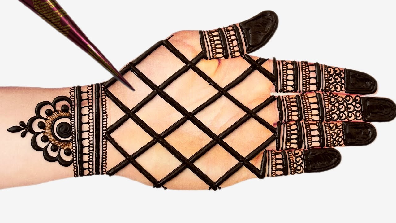 Very beautiful stylish front hand mehndi design || Simple mehndi design front hand || mehndi design