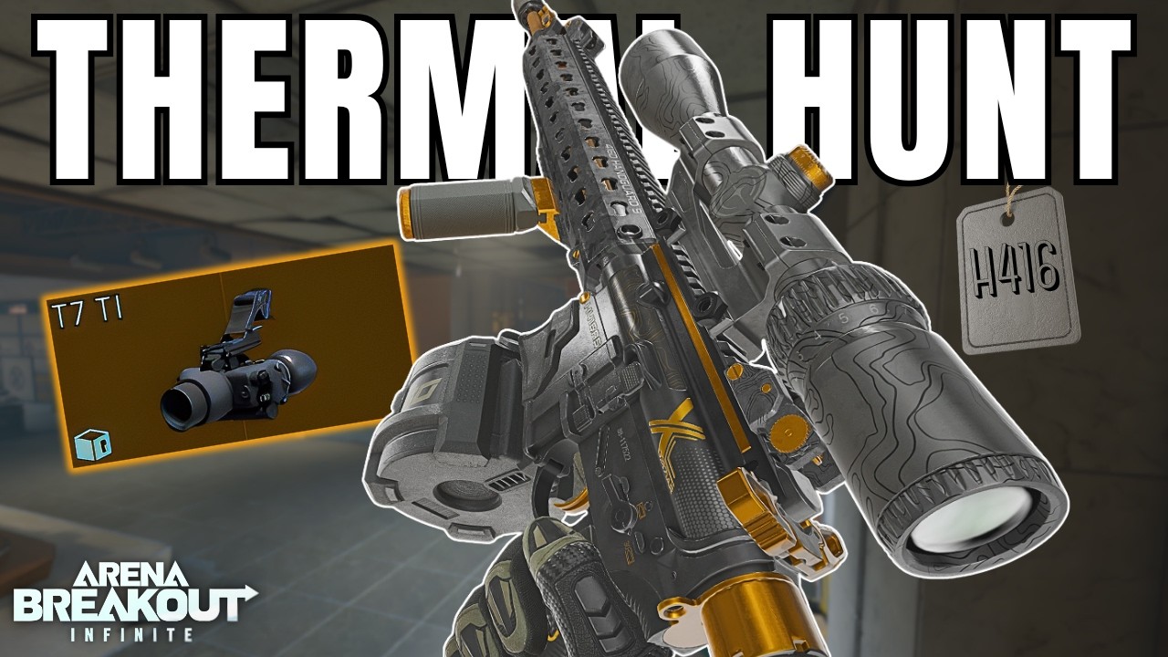 HUNTING T7 THERMALS ON TV STATION WITH H416  | Arena Breakout Infinite