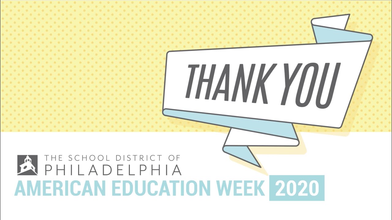 Thank you | American Education Week 2020