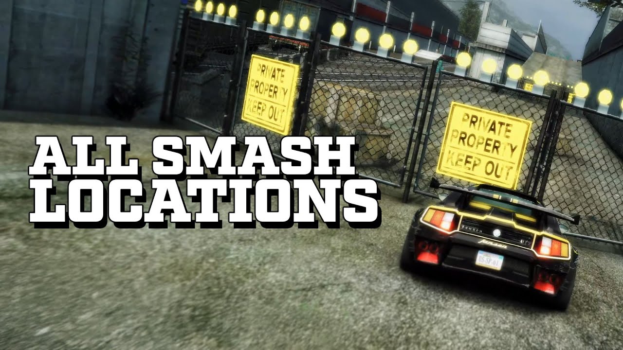 Burnout Paradise Remastered All 475 Smash Locations