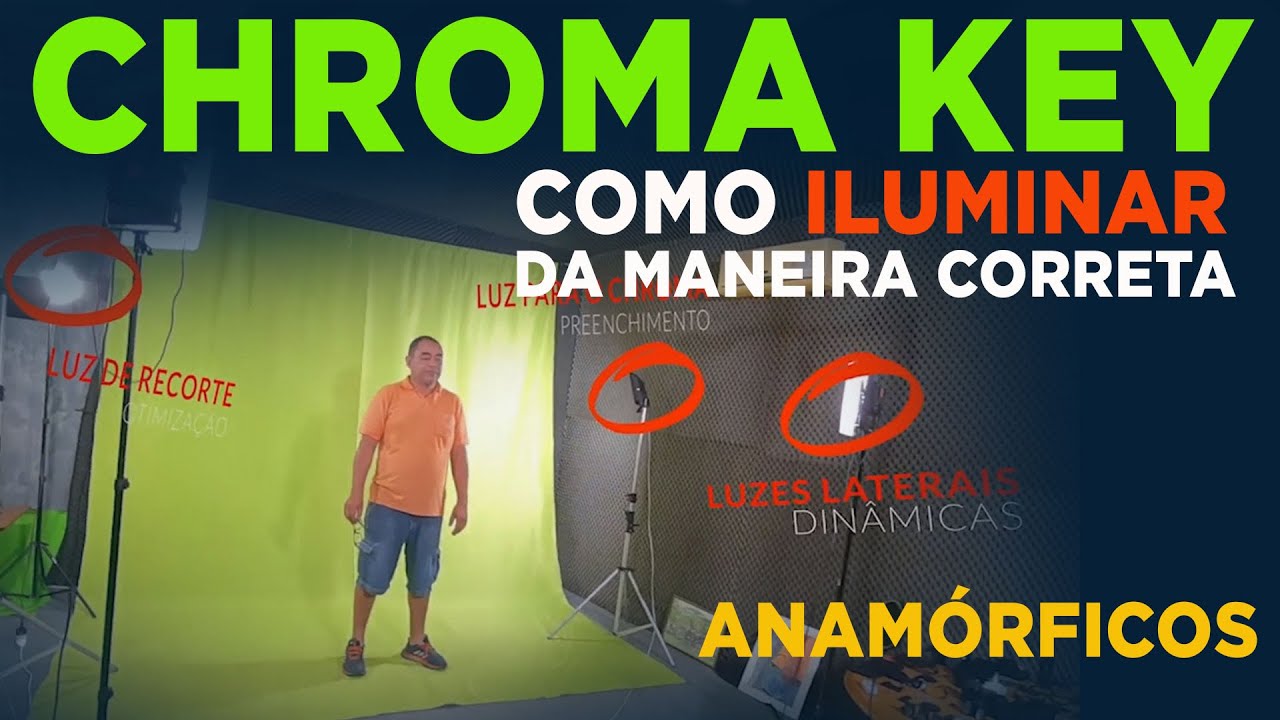 Como iluminar chroma key corretamente - Anamórficos
