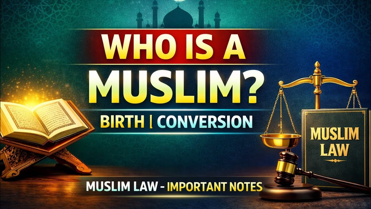 WHO IS A MUSLIM?#muskanjaiswalsacademy#muslimlaw#law#viral#notes#upsc